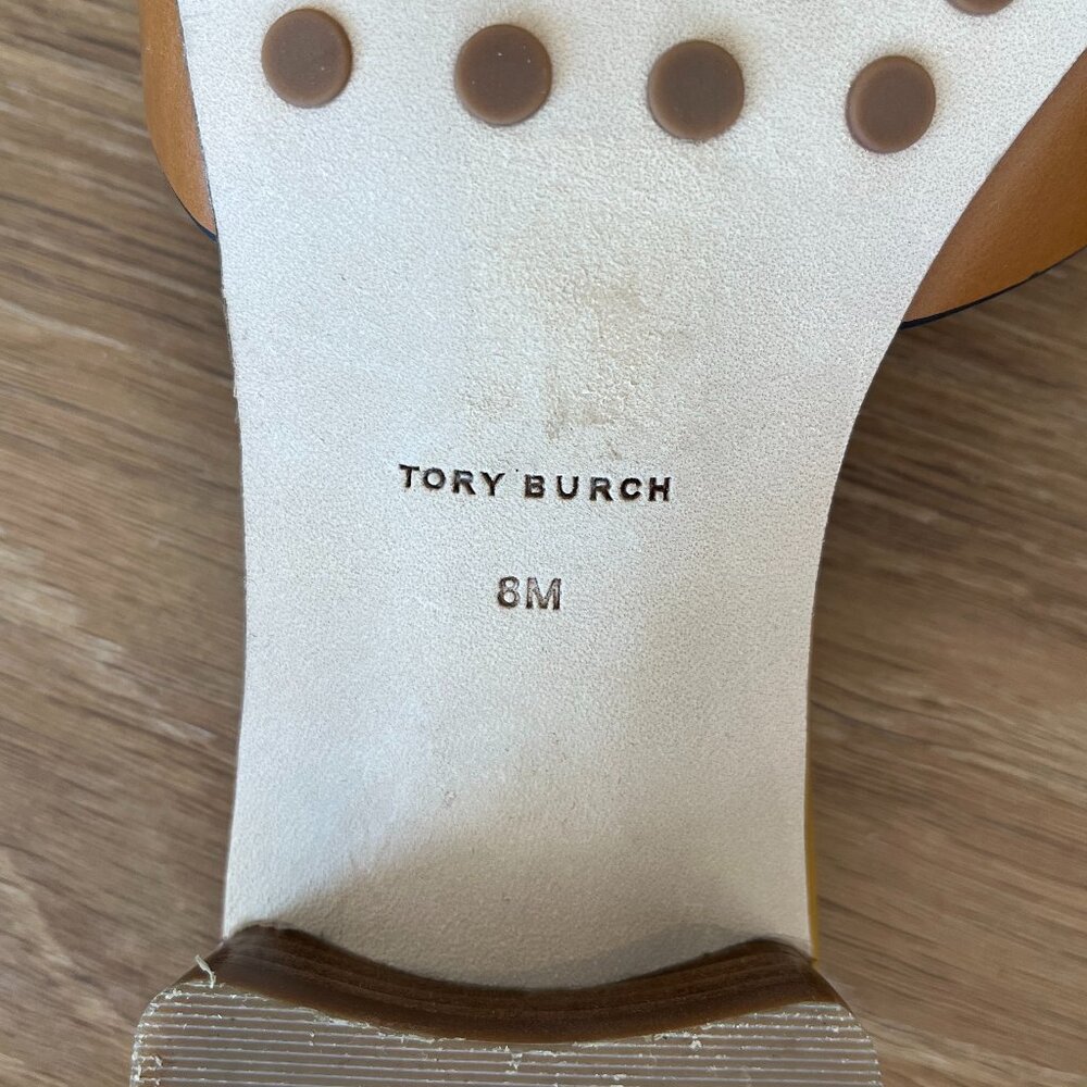 Tory Burch Bombe Miller Slide 25MM Sandal (Caramel) - Picture 4 of 8